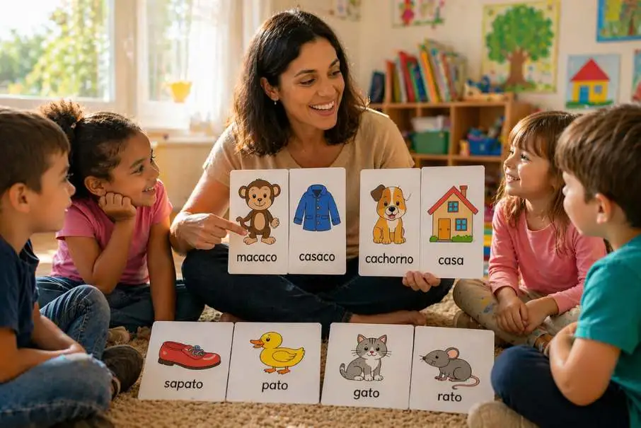 Consciência Fonológica: Jogos de Rimas e Aliterações na Alfabetização