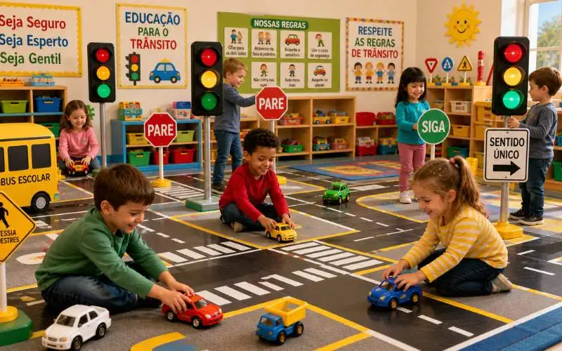 Trânsito na Educação Infantil: 4 Atividades Lúdicas para Ensinar com Diversão